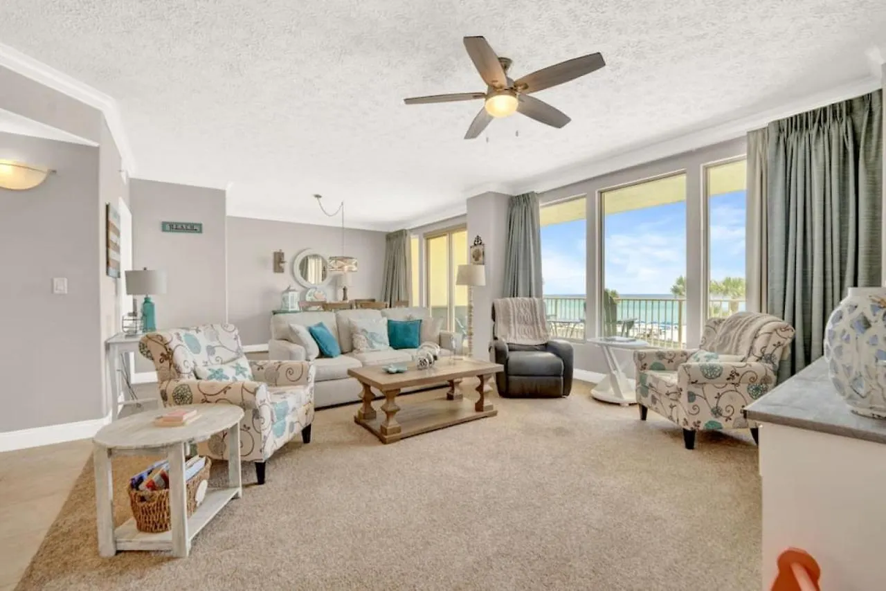 Nyaraló Gulfcrest 206 Beautiful, Gulf-Front Condo With Majestic Views Panama City Beach