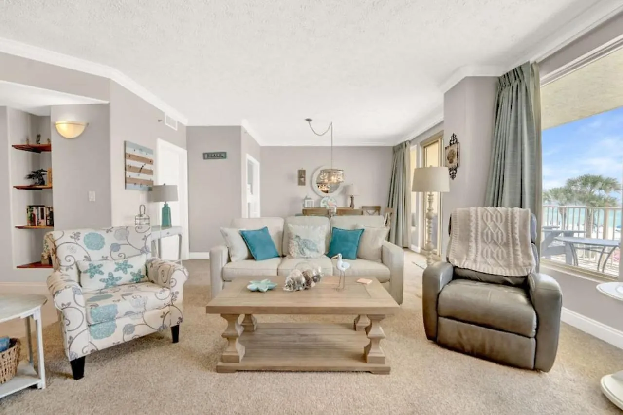 Nyaraló Gulfcrest 206 Beautiful, Gulf-Front Condo With Majestic Views Panama City Beach Amerikai Egyesült Államok